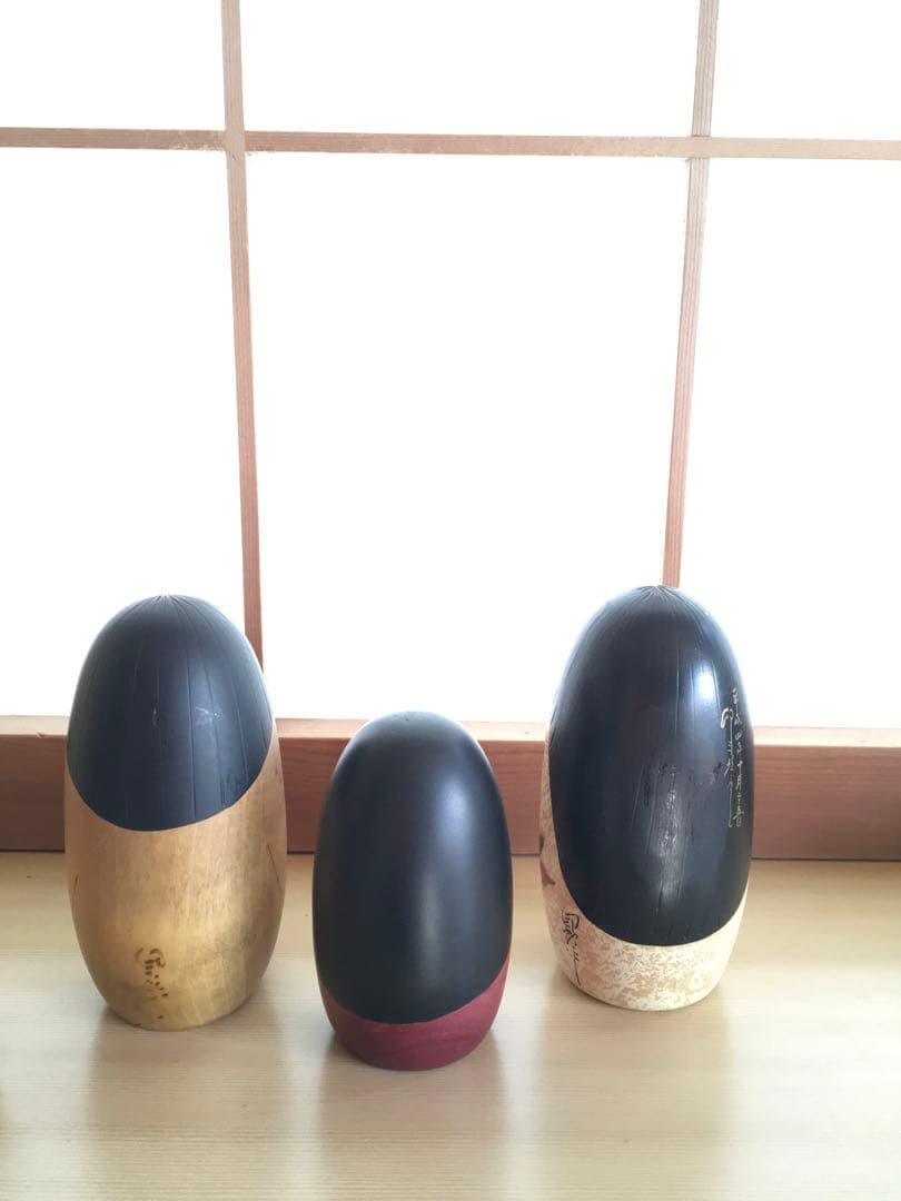 卯三郎こけしセット 3体セット⚫︎夕やけ/野の花/照山⚫︎作家物⚫︎昭和レトロ