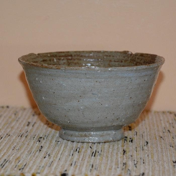 茶道具　抹茶碗　伊羅保　掛け分け　刷毛目　二代延寿窯　佐藤友宣　送料込み