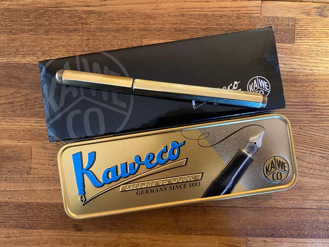 Kaweco スペシャル　ブラス　万年筆 コンバーター&ケース付き