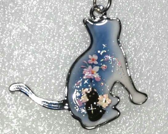 カヤ様✿猫ちゃん✿シルバーキーホルダー