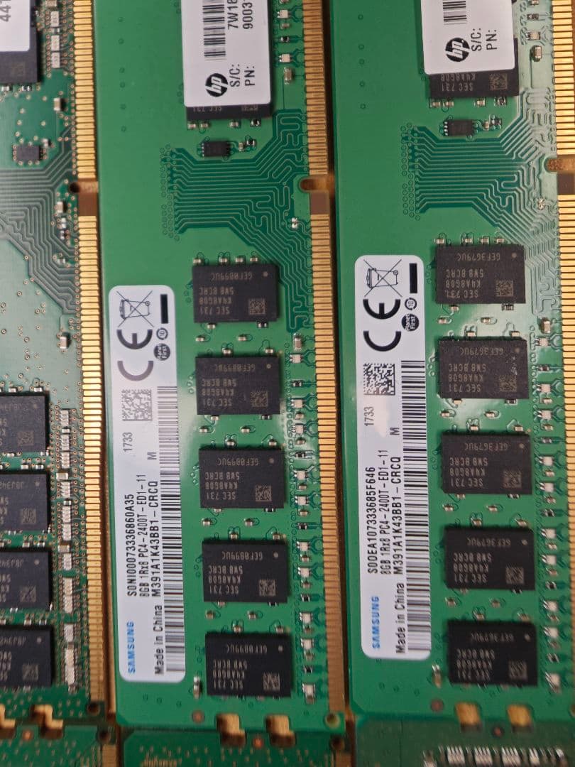 食*当様 Samsung SODIMM DDR4 8GB×8枚セット